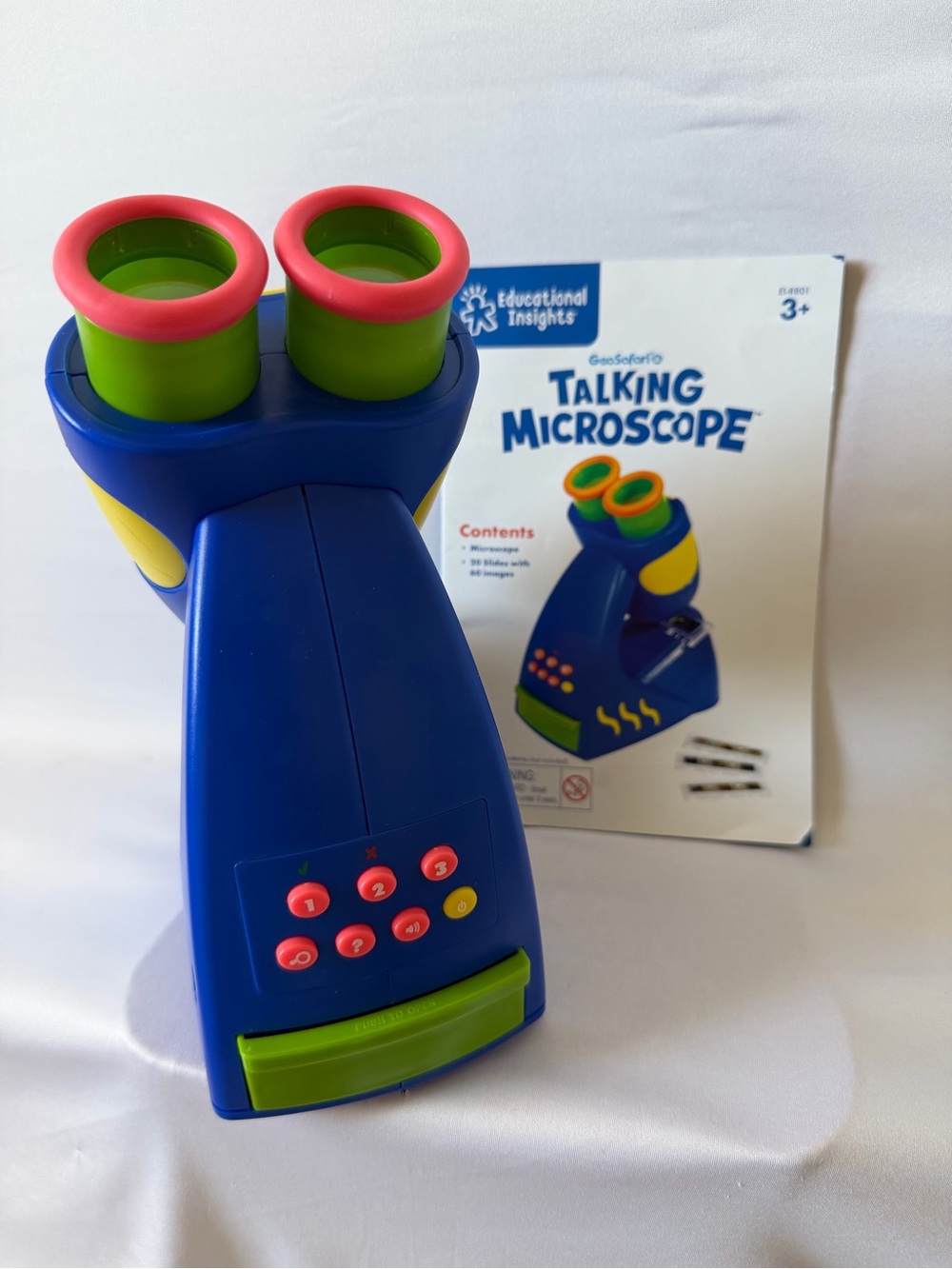 Educational Insights GeoSafari Talking Microscope - Kids Microscope Toy Featurin